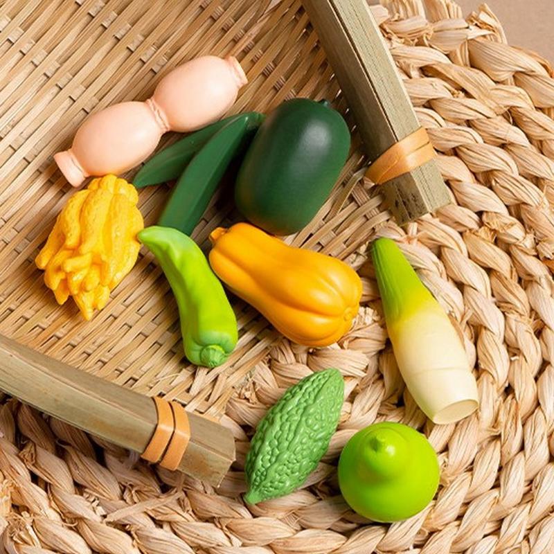 Miniatures imitation légumes micro paysage ornements figurines pour décorations de maison décoration de chambre bricolage maison de poupée accessoires