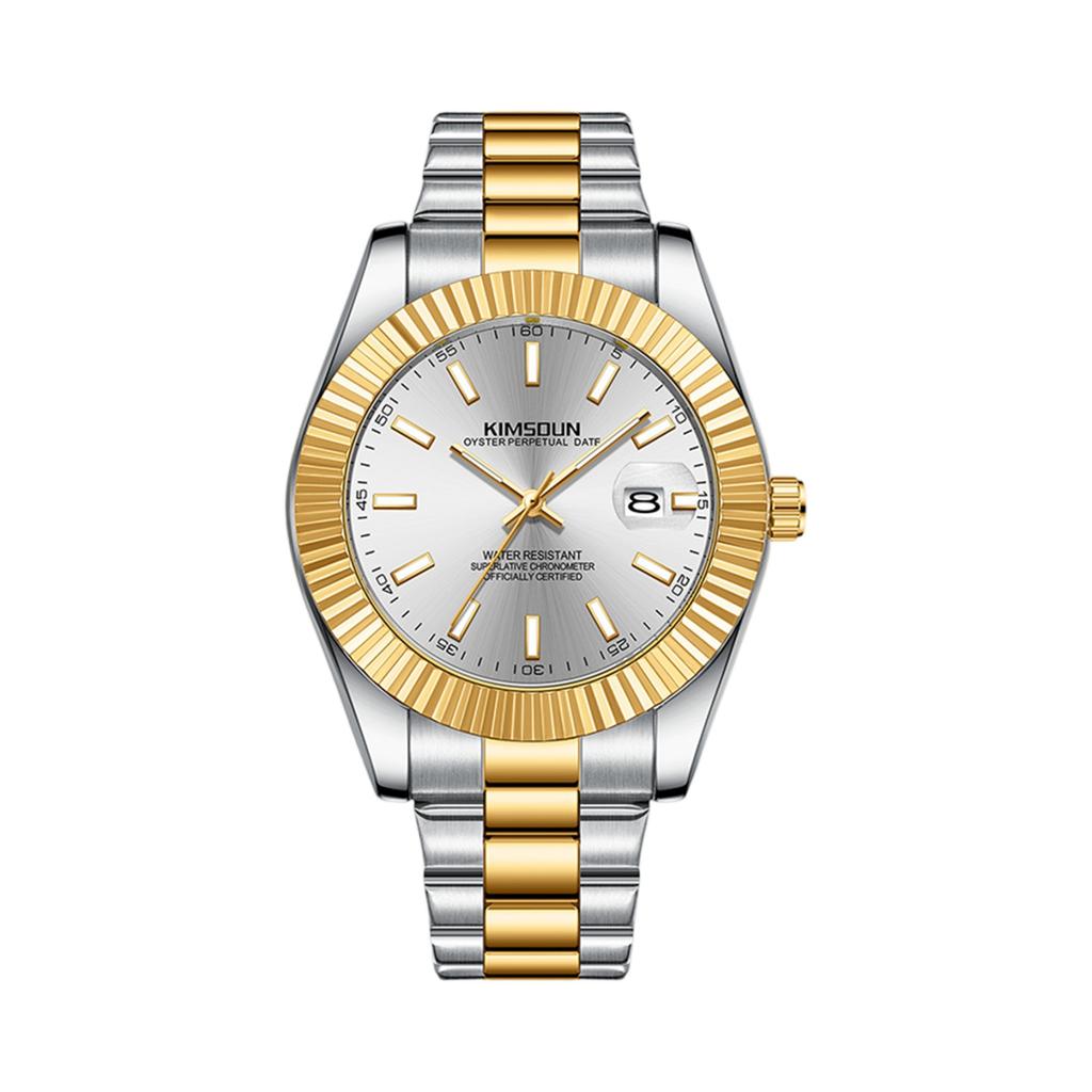 Vanntett lysende løpevekkerklokke for menn