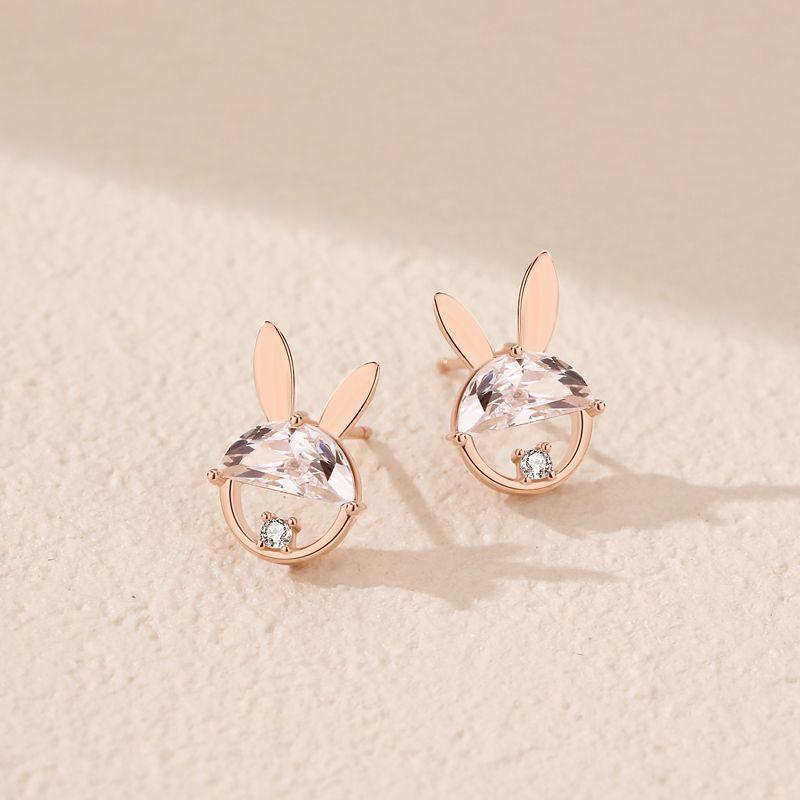 

Танциз стерлингового серебра 925 пробы циркон серьги серьги-капли для женщин подарки на свадьбу розового золота