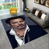 3D Printing Johnny Depp Series Area Rug,Carpet Rug for Home Living Room Bedroom Sofa Doormat Kitchen Decor,Non-slip Floor Mat HD