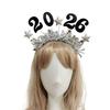 2026 Glitters New Year Headband With Star Tinsel Decors Headwear For Women Men Kids Holiday Party Celebration Accessory