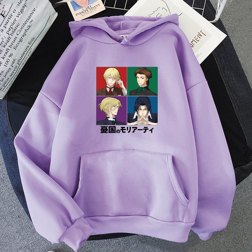 Beliebte Anime Moriarty Der Patriot William Sherlock Kapuzenpullover Lustige Cartoon Ästhetische Grafik Streetwear Koreanische Hoodies
