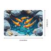 Vibrant 3D Koi Fish Illusion Doormat Non-Slip Bathroom Kitchen Mat Bedroom Balcony Door Floor Entrance Carpet Rug