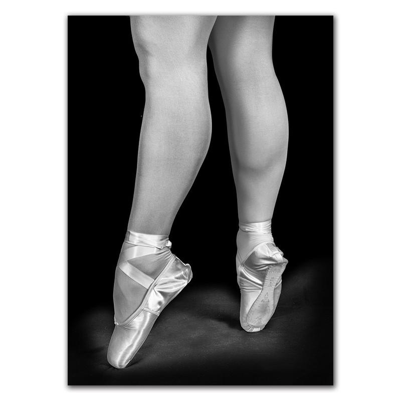 Mode Poster Ballett Mädchen Schwarz Und Weiß Leinwand Malerei Schöne Ballerina Tanzen Poster Drucke Bild Home Decor HD0071