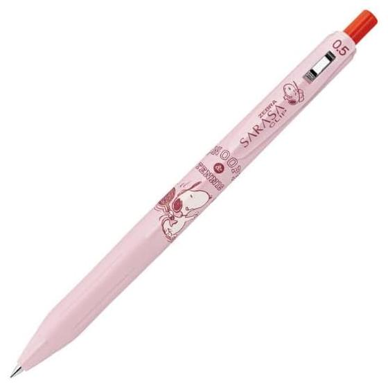 ZEBRA Sarasa Clip Gel Pen, 0.5mm, Snoopy Waku Waku Stationery, Simple Set of 3 (Black, Red, Blue)