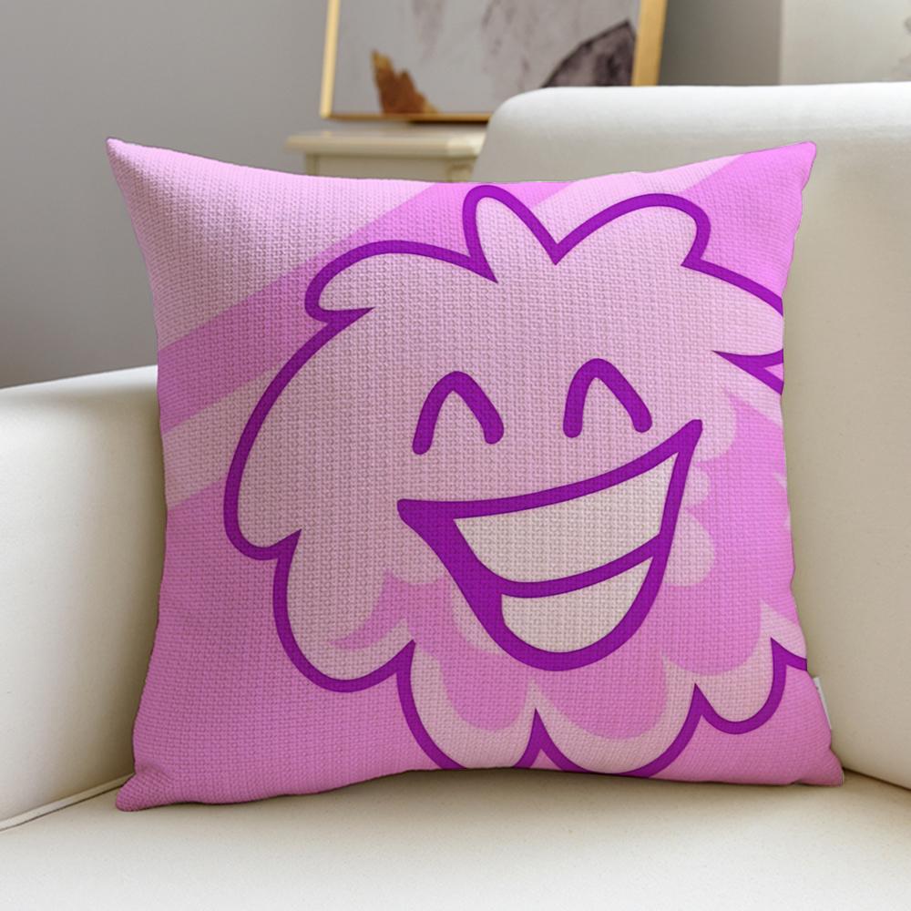 

Fun Battle For Dream IIslandS Cushion Cover Breathable and skinfriendly linen pillowcase square removable and washable cushion 30X30cm