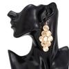 Collana a Y Chunky Dischi Metallici Choker Dischi Moneta Testurizzati Pendente