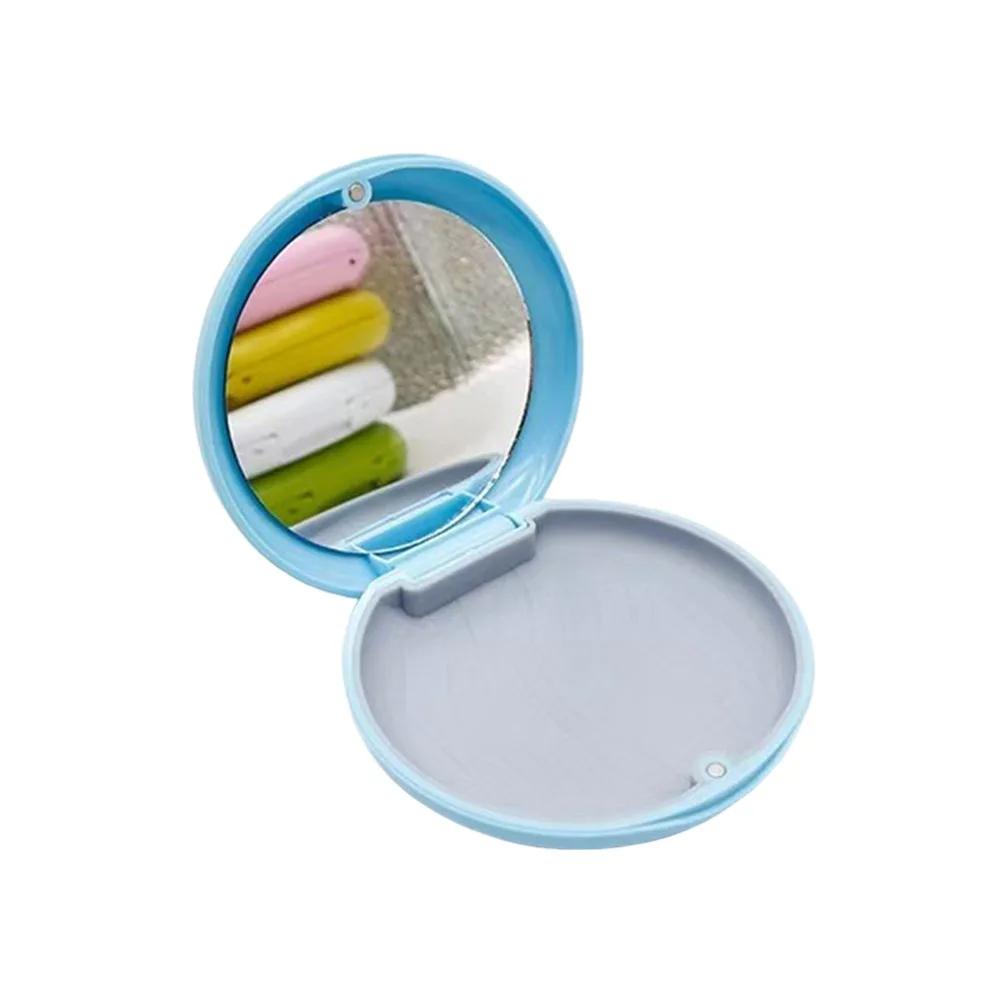 Magnetic Invisible Braces Storage Box Waterproof with Mirror False Teeth Container Large Capacity Orthodontic Retainer Case