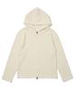 Otherfits Two-Way Ribbed Hooded Zip-Up Cropped Knit (Ivory)