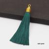 8CM Gold Threaded Cap Pull Ring Tassel Fringe Ornament Pendant Bookmark Accessory