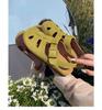 Boken bag head slippers women's spring outer wear hollow sandals women's summer new flat-bottomed bag head slippers