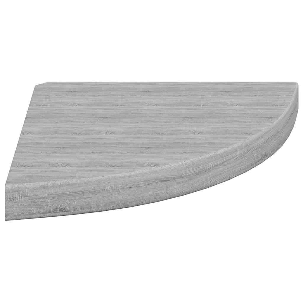 Vidaxl Narożna Półka Ścienna, Szarość Betonu, 35X35X3,8, Mdf