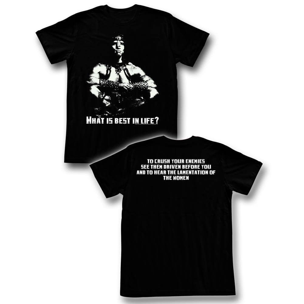 Conan Der Barbar Best In Life Schwarzes Erwachsenen T-Shirt
