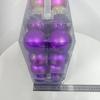 Purple & Gold Christmas Ornament Ball Set - 40pcs, 6CM Electroplated Plastic