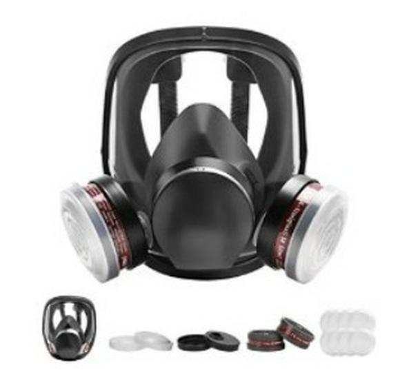Masque à gaz intégral anti-buée pour peinture par pulvérisation et protection contre la poussière 6800