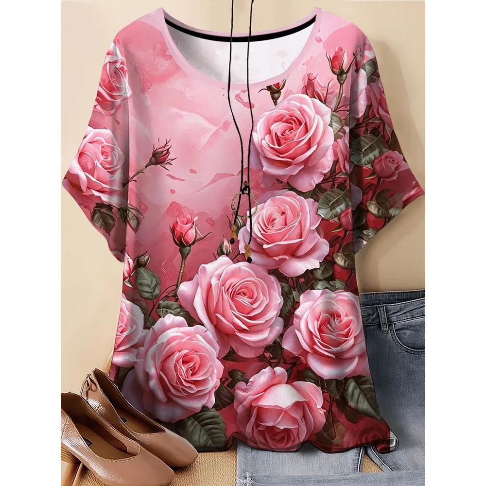 Fashion Versatile Loose Women's Top Short Sleeve Casual Comfortable T-Shirts Women’s