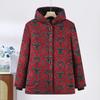 Elderly Women's Winter Fleece-Lined Cotton Jacket for 60s-70s Mom