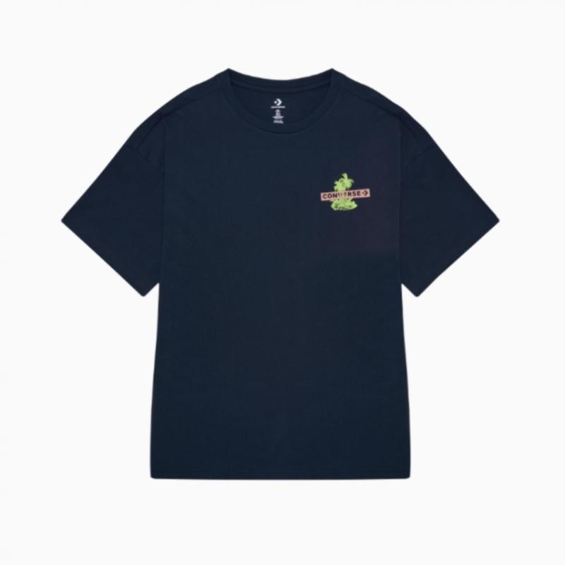Converse Festival Palm Tree Tee Black 10027152 A02