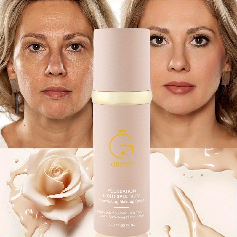 Medium Coverage Liquid Foundation with SPF 50 Hydrating Nourishing Cream Foundation for All Skin Types