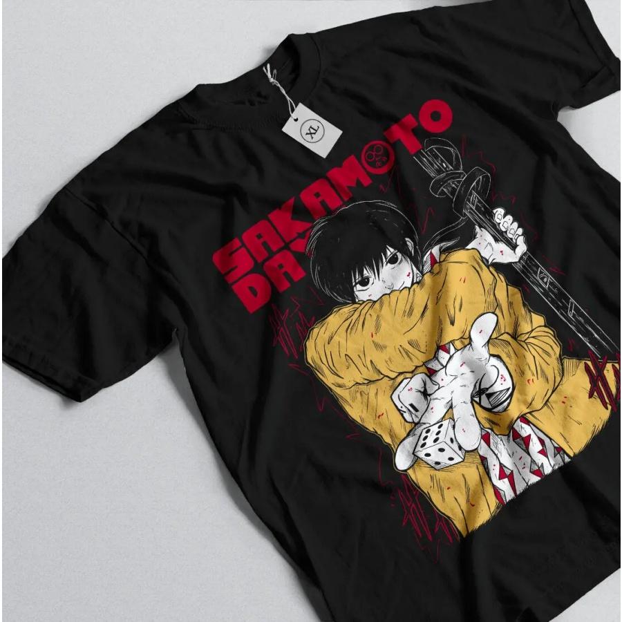 Футболка Nagumo Sakamoto Days Sakamoto Days Таро Сакамото Аниме Футболка Все Размеры XXXXXL чёрный