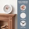 [J] 7Pcs Doll House Miniaturas Home Decor 1:12 Dollhouse Mini Wall Clock Model Food And Play Ornament Toy DIY Accessories