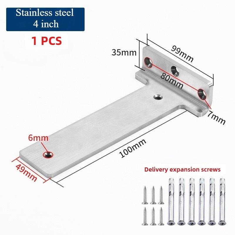 1 PCS 200kg Bearing Capacity Suspended Tripod Brackets Wall Shelf Support Hidden Wall Fixed Partition Storage Rack Shelves