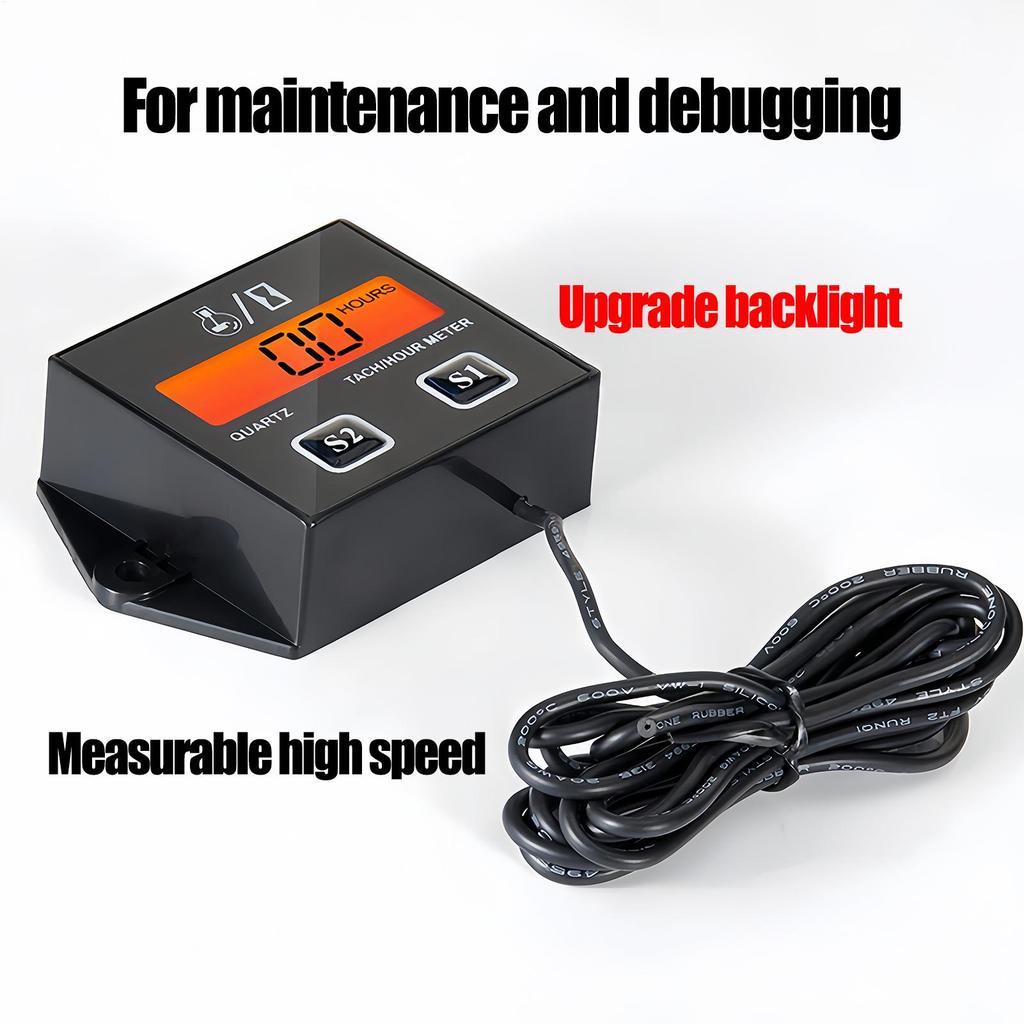 Tachometer For Small Engines Precise Meter Support Tool Engine Digital Tachometer For Friends Men Outdoor Repair Maintenance