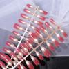 High-End Gradient Cat Eye Electroplated Red Glass Nail Tips