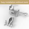 1Pc Courtyard Umbrella Stand Clamp Heavy Duty Metal Umbrella Holder Ajustable Outdoor Umbrella Base And Mount Chair Clamp