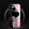 Love design tempered glass phone case suitable for Samsung Galaxy S26 S25 S24 S23 S22 S20 FE/Ultra/Plus anti drop back cover