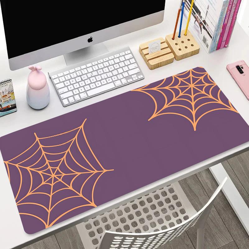 Halloween Spider Bat X4mm Mouse Pad Xxl Non-slip PC Expansion Pad Gaming Desk Desk Office Accessories Carpet Keyboard Pad