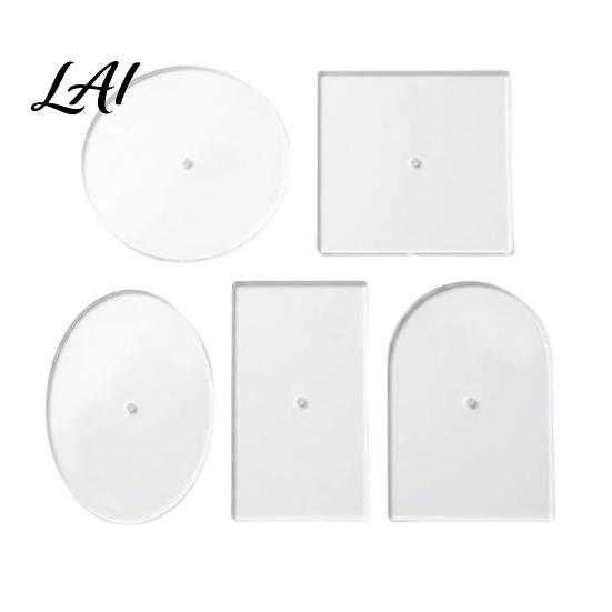 DIY Bastelbedarf 5 Stück Nadelspitze Acryl Vorlagen Set Präzises Mittelloch Design Stoffmuster Markierungswerkzeuge