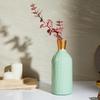 Flower Vase with Rust-Resistant Coating | Stylish and Easy-to-Clean Finish | Compact Design for Modern Décor | Bottle Vase - Aqua