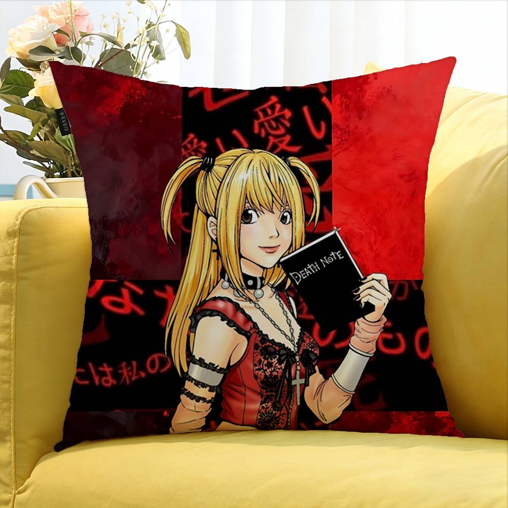 Misa Amane Comic Character World Various Sizes Square Pillow Case For Car Home Bedchamber Decor