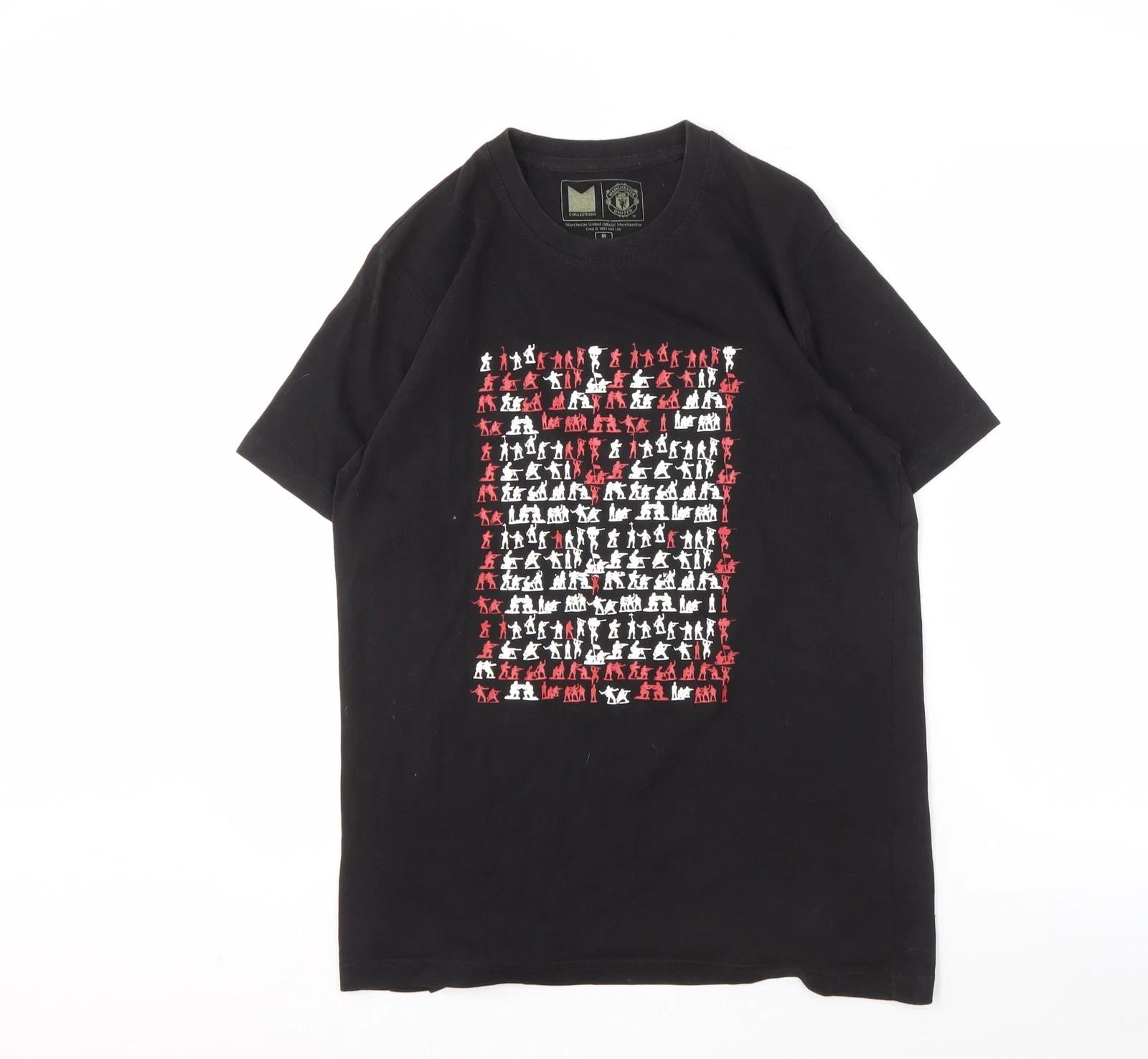 Manchester United Men s Black M Graphic T-Shirt S