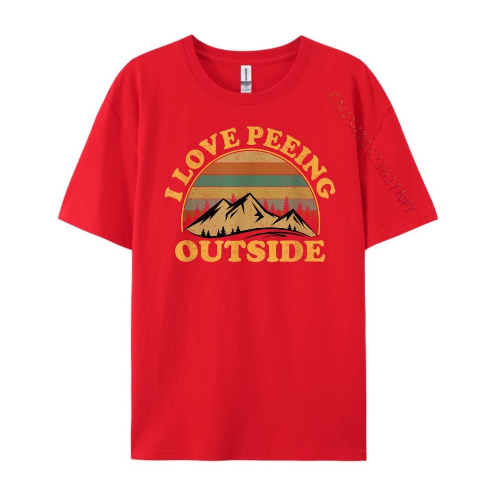 I Love Peeing Outside funny Camping Hiking Graphic T Shirts Men Christmas Shirt Tee Shirt S