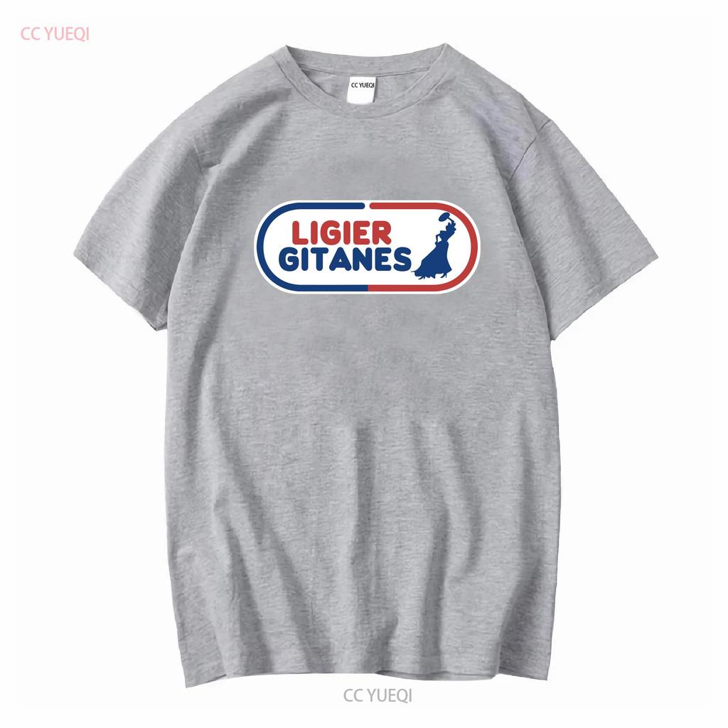 Ligier Gitanes Active Logo T Shirt Funny Size Mode American long or short sleeves vintage Washed fashion Casual Breathable