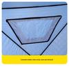 Hexagonal Ice Fishing Tent, 3.5m, Cotton Insulated for Cold Protection, Blue, Fits 6-8 People, Ideal for Winter Outdoor Fishing.