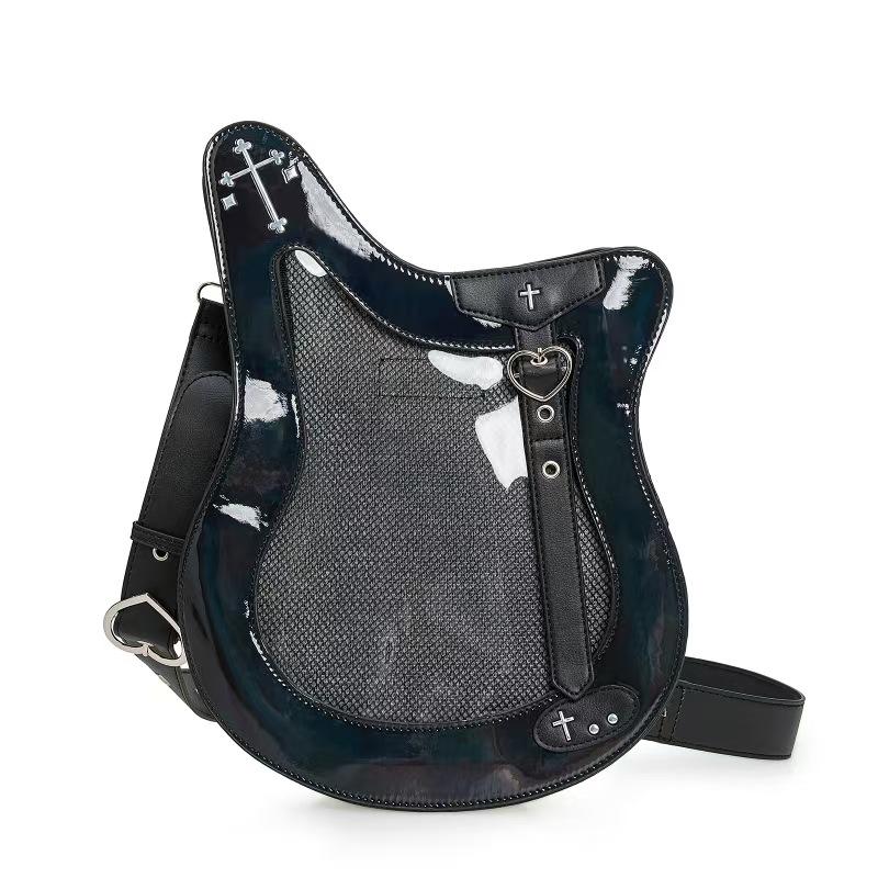 

Bass Guitar Laser Crossbody Bag Transparent Shoulder Bag Women