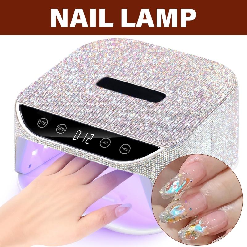 UV LED Nail Lamp UV Light for Gel Nails Professional Diamond Nail Dryer Fast UV Nail Light Curing Lamp for Salon Home