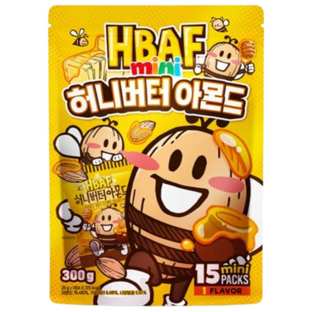 [HBAF] 15 Mini Packs Almond(Honey Butter, Roasted Corn, Wasabi)