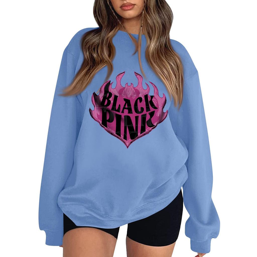 Women's Fashionable And Casual Long Sleeve Round Neck Printed Sweatshirt