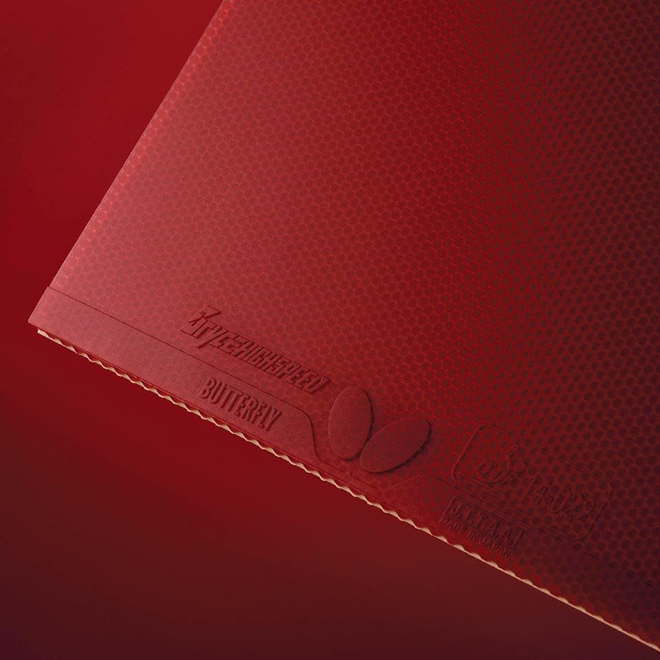 Butterfly Bryce Vysokorychlostní 05950 Stolní tenis Extra silná guma, Červená,