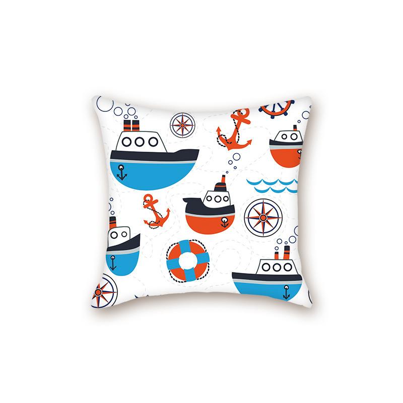 New Modern Simple Ocean Series Sofa Cushion Pillow Case Bedside Bedroom Backrest Pillow
