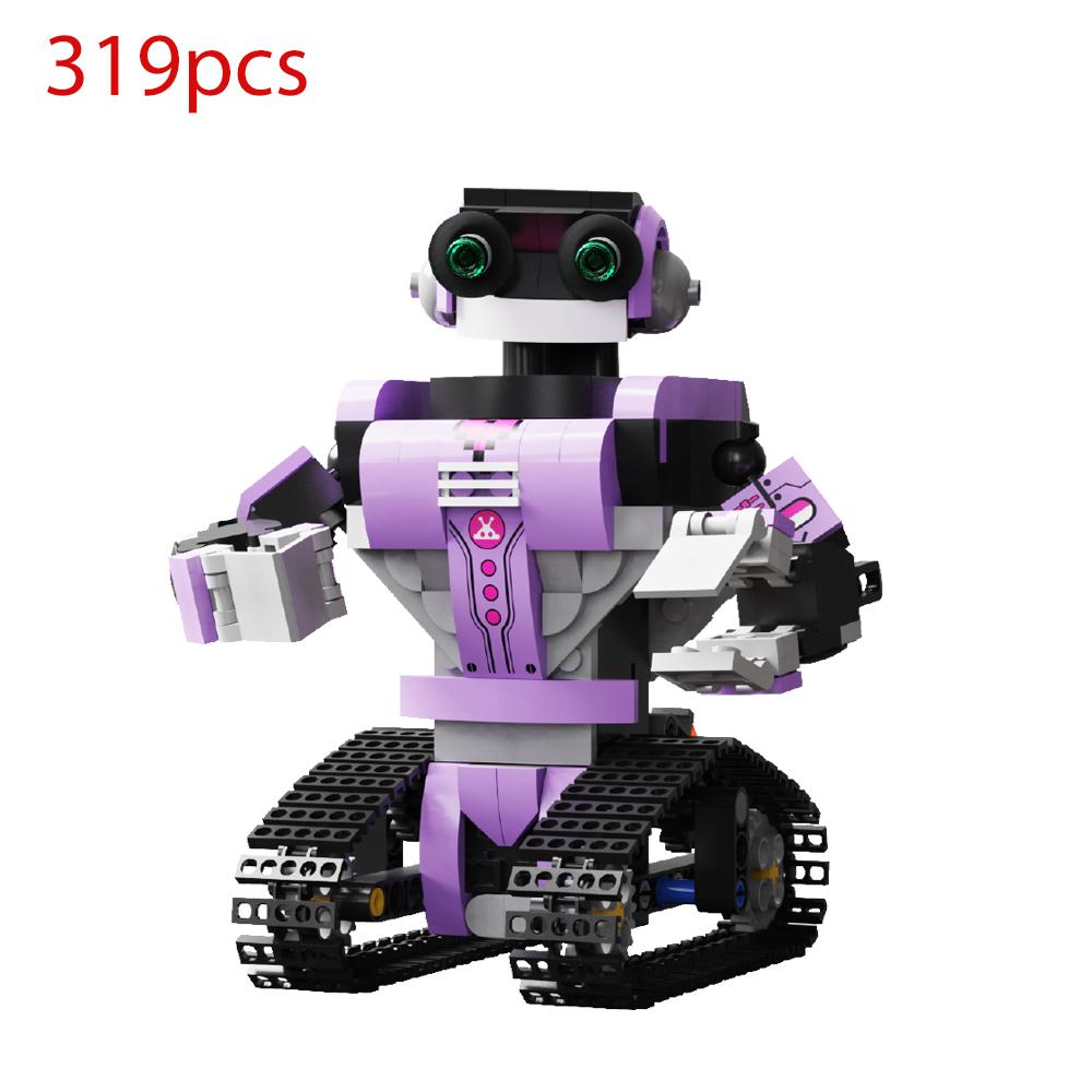

319 шт. Городской Электрический Робот Пульт Дистанционного Управления Строительные Блоки Программирование ПРИЛОЖЕНИЯ Гусеничная Машина Кирпичи Игрушки для Детей Подарки