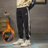 Men's Autumn/Winter Corduroy Sweatpants - Thickened Velvet, Loose Fit, Sporty, Cuffed