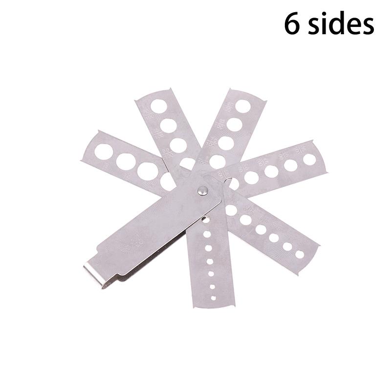 E56A Sturdy Stainless Steel Gemstones Size Gauge For Jewelers And Hobbyists