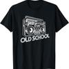 Old School Boombox 80s Rap T Shirt Shirt - Men's Summer Cotton Graphic Tee