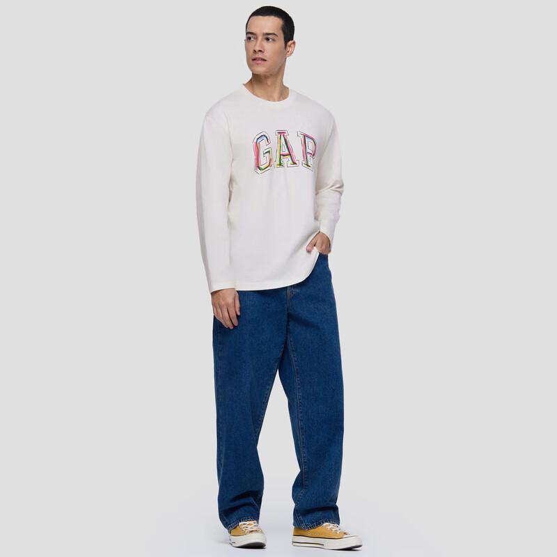 Gap Unisex Logo Graffiti Print Long Sleeve T-Shirt