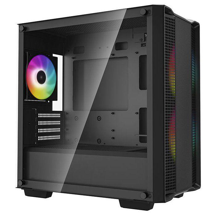 Boitier PC - DEEPCOOL - R-CC360-BKAPM3-G-1 - CC360 ARGB - Mini tour - Format Micro-ATX - 3 ventilateurs ARGB - Noir